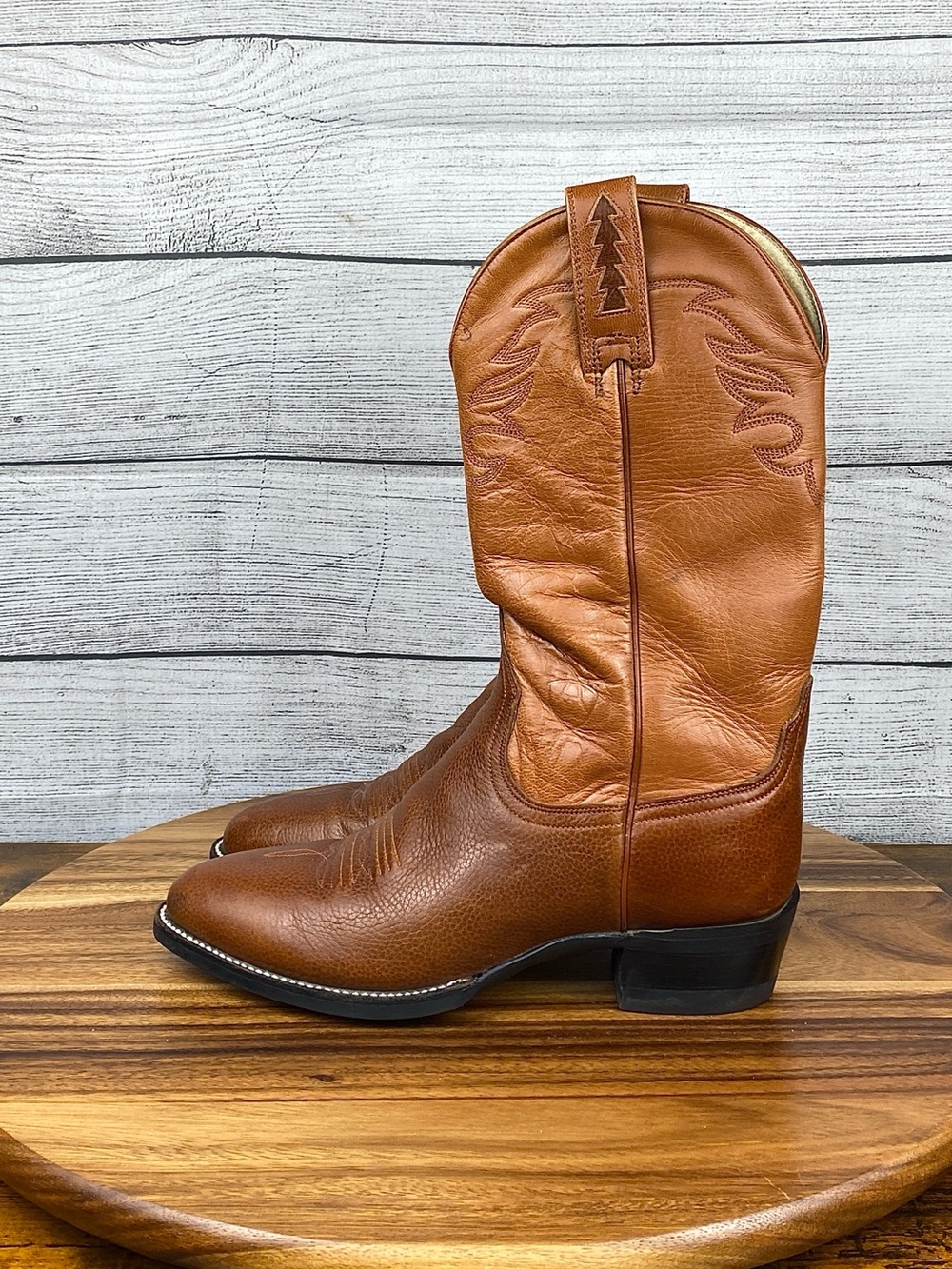 Ariat Western Boots 18022 Handcrafted Two Tone Brown Leather Women’s Size 6 B